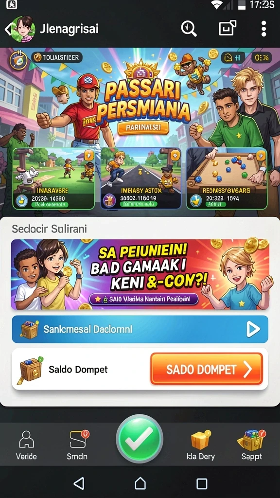Screenshot menunjukkan mode permainan seru di 88ID.