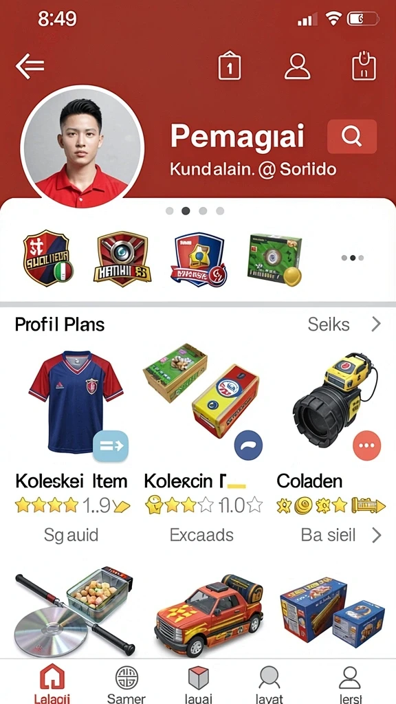 Tampilan utama C8VIP yang menarik dan intuitif.