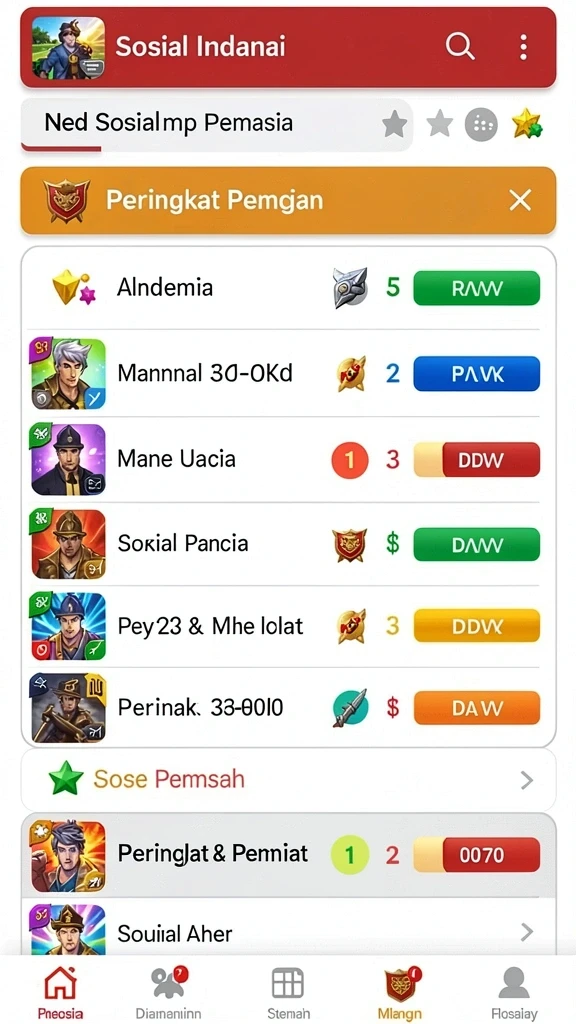 Fitur multiplayer yang memungkinkan bermain bersama teman.