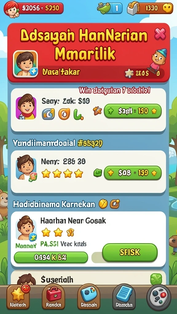 Beragam pilihan permainan yang mengasyikkan.