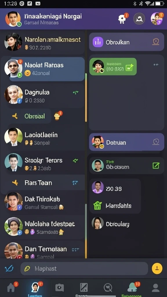Tampilan antarmuka yang user-friendly untuk semua pemain.
