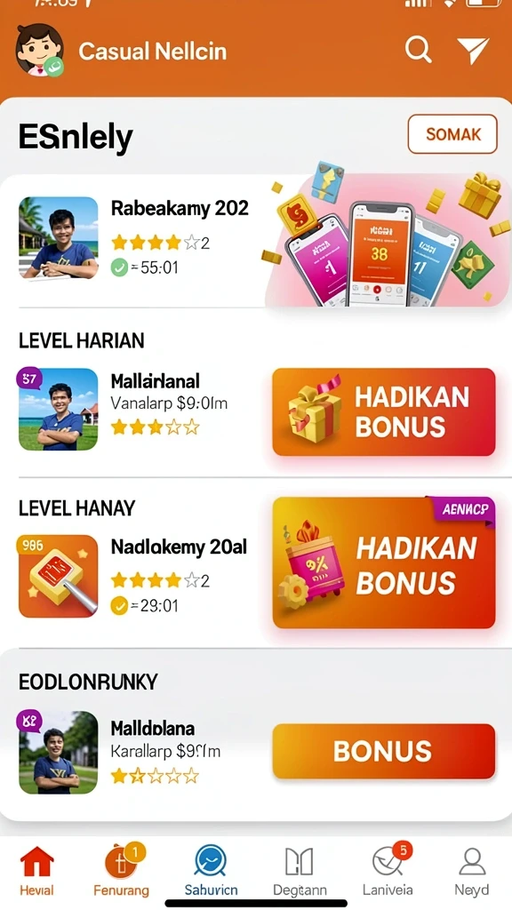 Pengalaman bermain kartu yang mendebarkan.