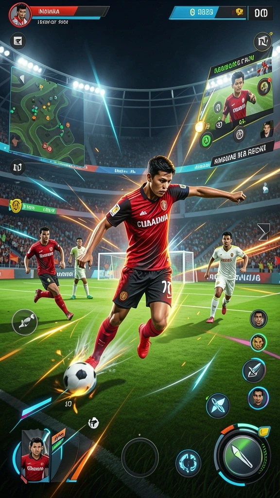 Momen seru saat pemain memenangkan pertandingan.