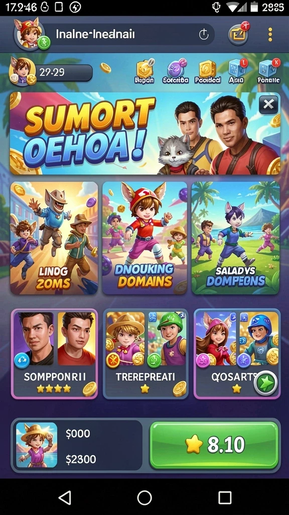 Karakter-karakter unik yang membuat permainan semakin hidup.