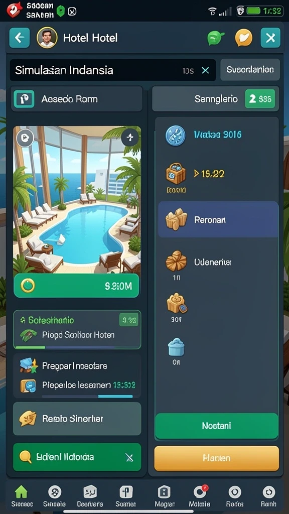 Screenshot menampilkan antarmuka permainan yang menarik.