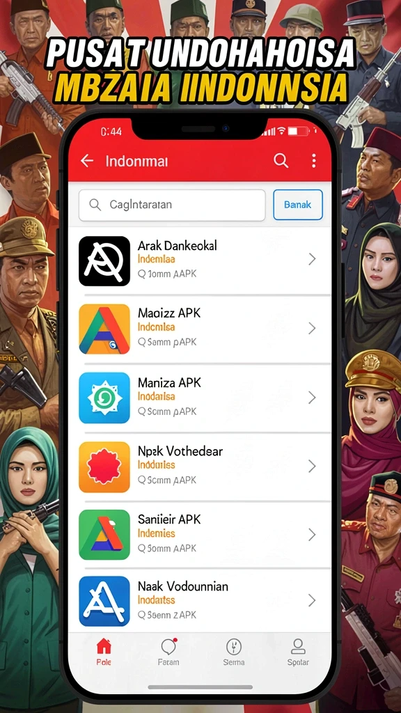 Menu karakter yang memungkinkan pemilihan unik.
