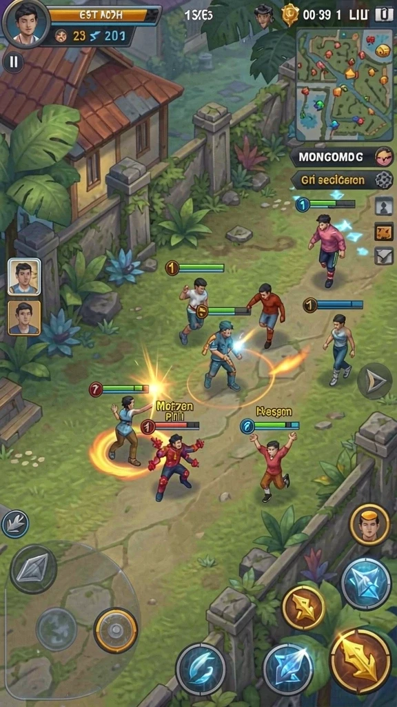 Tangkapan layar menunjukkan mode permainan multiplayer yang seru.