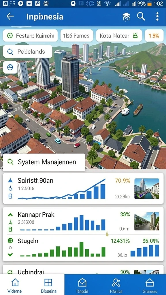 Tampilan antarmuka yang user-friendly dan modern.
