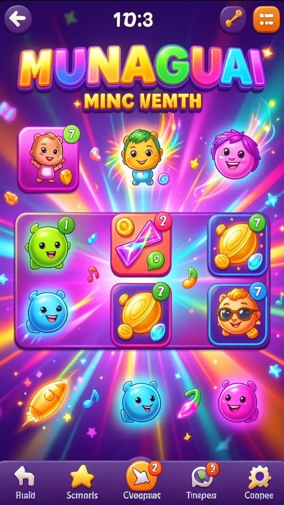 Karakter dengan desain unik dan kreatif.