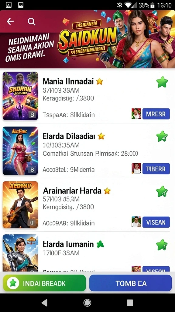 Tampilan antarmuka OVO99 yang menarik dan mudah digunakan.