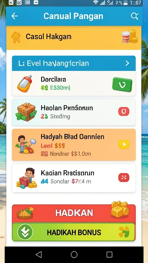 Grafis yang menarik dan penuh warna.