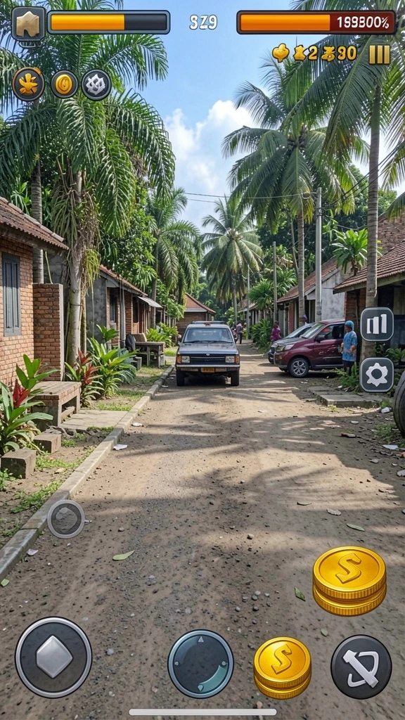 Tampilan awal permainan yang menarik dan interaktif.