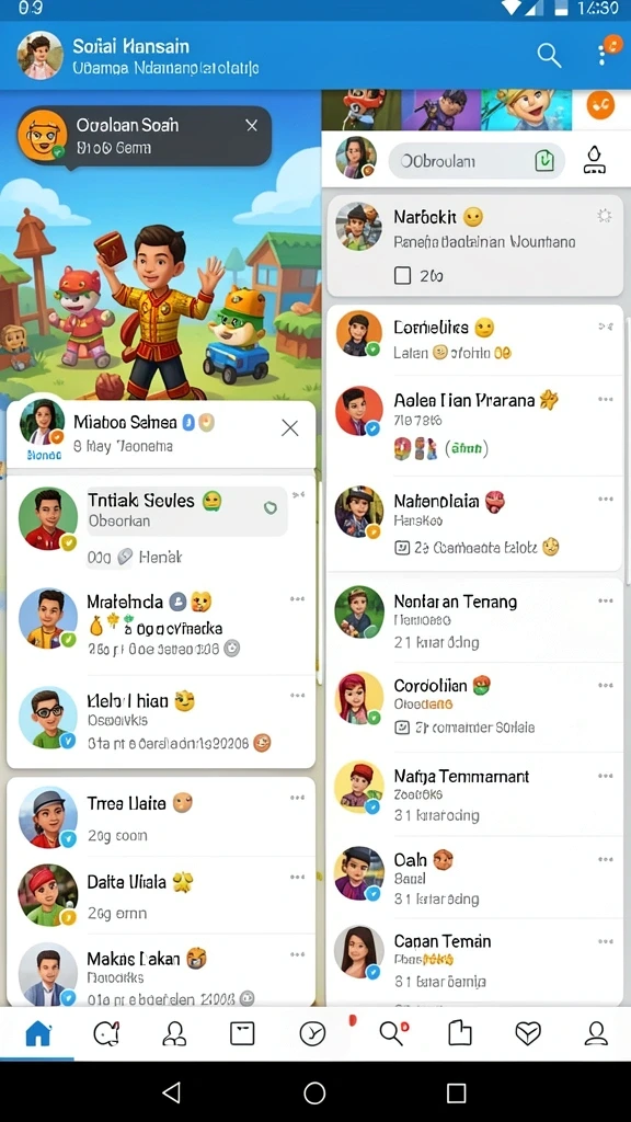 Beragam level yang menantang dan seru.