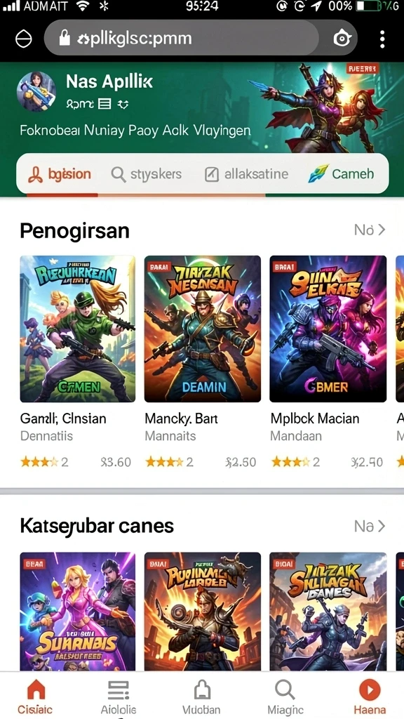 Screenshot menunjukkan pengguna bersaing dalam turnamen.