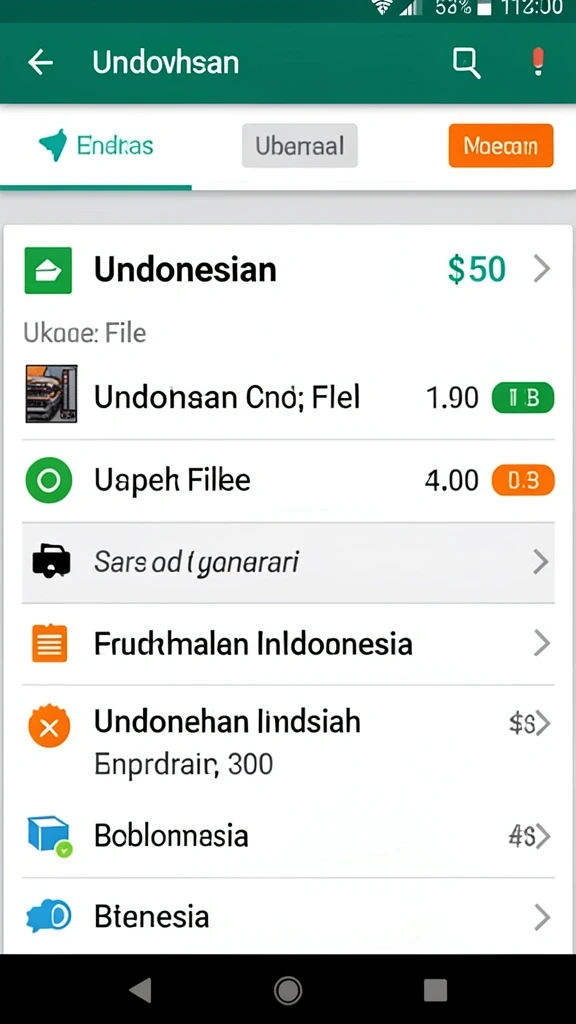 Tampilan antarmuka yang sederhana dan menarik.
