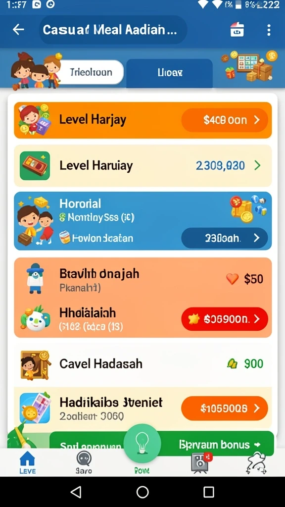 Beragam mode permainan yang bisa dipilih.