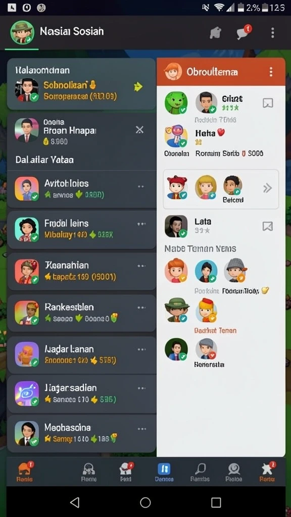 Tampilan antarmuka yang menarik dan mudah digunakan.