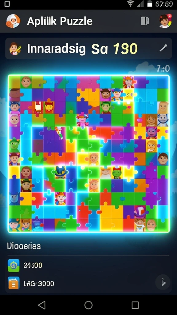 Tampilan antarmuka game yang menawan dan mudah dinavigasi.
